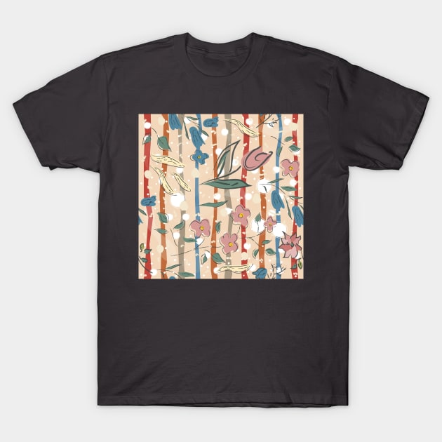 Floral Pattern T-Shirt by Countryside